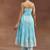 women ethnic motifs embroidered tiered thread work kurta with trousers
