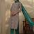 women floral printed regular kurta with trousers & with dupatta