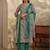 women floral printed regular kurta with trousers & with dupatta