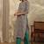 women floral printed regular kurta with trousers & with dupatta