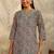 women floral printed regular kurta with trousers & with dupatta