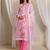 libas pink geometric printed straight suit set with dupatta