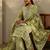 women ethnic motifs printed regular kurta with trousers & with dupatta
