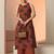 women ethnic motifs printed regular cotton blend kurta with palazzos