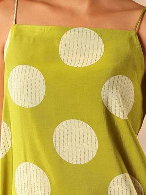 women geometric printed a-line kurta with palazzos 3