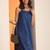 geometric printed shoulder straps straight kurta with trouser