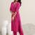 women ethnic motifs printed regular thread work kurta with trousers & with dupatta