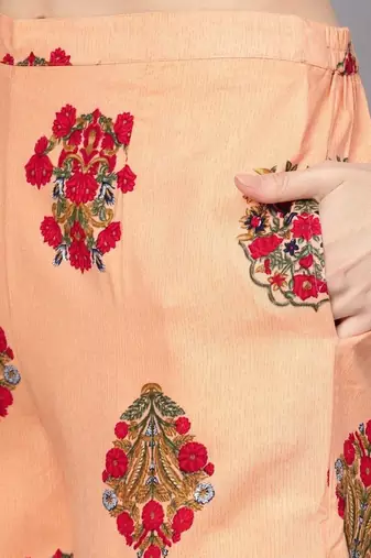 women striped regular kurta with palazzos