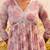 women floral printed empire mirror work kurta with trousers