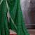 Green sequinned bandhani saree