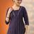 women striped regular kurta with trousers & with dupatta