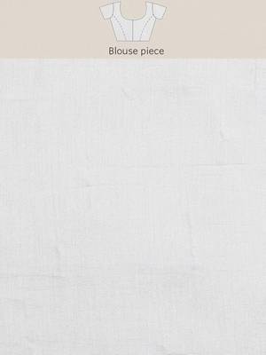 Turquoise floral embellished organza saree 5