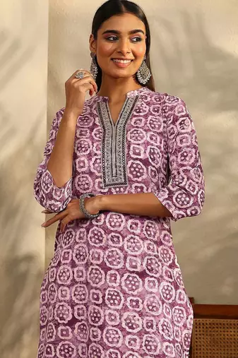 women ethnic motifs printed regular thread work kurta with trousers & with dupatta