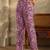 women ethnic motifs printed regular thread work kurta with trousers & with dupatta