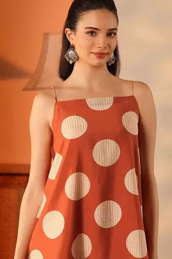 women printed regular top with trousers
