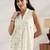 women ethnic motifs printed regular kurti with trousers