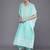 women ethnic motifs printed regular thread work kurta with trousers