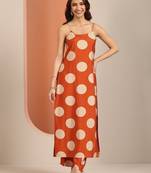 geometric printed round neck kurta with palazzos