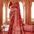 Red woven design zari art silk heavy work banarasi saree