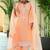women ethnic motifs embroidered regular thread work kurta with palazzos & with dupatta