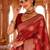 Red woven design zari art silk heavy work banarasi saree