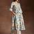 women floral printed empire kurta with trousers & with dupatta