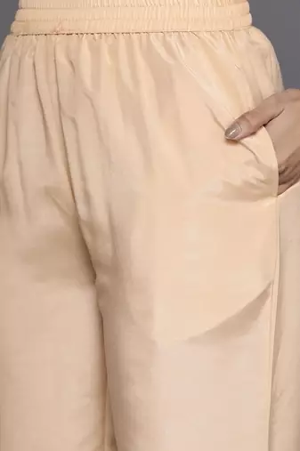 women regular kurta with trousers & with dupatta
