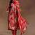 women floral printed empire kurta with trousers & with dupatta