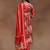 women floral printed empire kurta with trousers & with dupatta