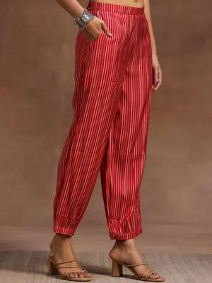 women floral printed empire kurta with trousers & with dupatta 4