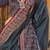 Grey floral silk blend sungudi saree