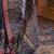 Grey floral silk blend sungudi saree