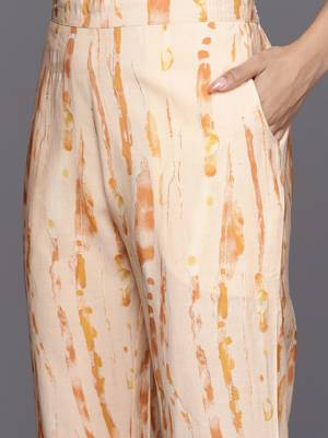 women dyed regular thread work kurta with trousers & with dupatta 3