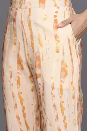 women dyed regular thread work kurta with trousers & with dupatta