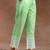 women floral embroidered tiered thread work kurta with trousers