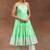 women floral embroidered tiered thread work kurta with trousers