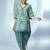 women floral printed regular gotta patti kurta with dhoti pants