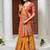 Yellow kalamkari phulkari silk cotton heavy work patola saree