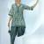 women floral printed regular gotta patti kurta with dhoti pants