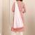 women ethnic motifs printed regular thread work kurta with trousers & with dupatta