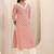 women ethnic motifs printed regular thread work kurta with trousers & with dupatta