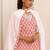 women ethnic motifs printed regular thread work kurta with trousers & with dupatta