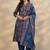 women floral printed regular kurta with trousers & with dupatta