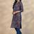 women floral printed regular kurta with trousers & with dupatta