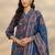 women floral printed regular kurta with trousers & with dupatta
