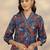 women floral printed regular kurta with trousers & with dupatta