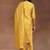 women ethnic motifs printed regular mirror work kurta with trousers & with dupatta