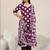 women floral printed regular kurta with trousers & with dupatta