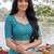Turquoise leheriya  georgette leheriya saree