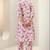 women floral printed regular kurta with trousers